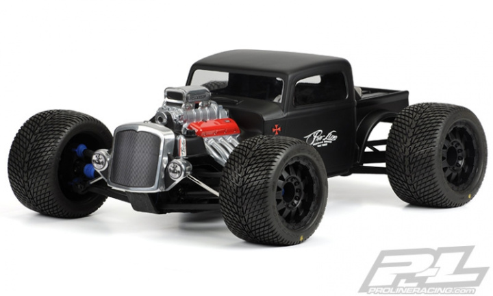 Body Rat Rod (Clear) Revo/ Summit in der Gruppe Katalog / Hersteller / P / Pro-Line / Bodies Truck bei Minicars Hobby Distribution AB (PL3410-00)