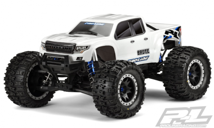 Kaross Brute Bash Armor Vit X-Maxx (Klippt) i gruppen Katalog / Fabrikat / P / Pro-Line / Karosser Truck hos Minicars Hobby Distribution AB (PL3513-17)