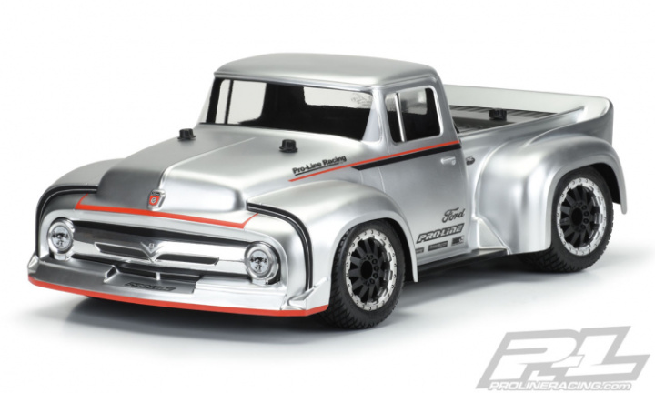 Body 1956 Ford F-100 Pro Touring Street Truck SC in der Gruppe Katalog / Hersteller / P / Pro-Line / Bodies SC bei Minicars Hobby Distribution AB (PL3514-00)