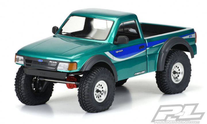 Kaross 1993 Ford Ranger (Omålad) 313mm Hjulbas Crawlers i gruppen Katalog / Fabrikat / P / Pro-Line / Karosser Crawler hos Minicars Hobby Distribution AB (PL3537-00)