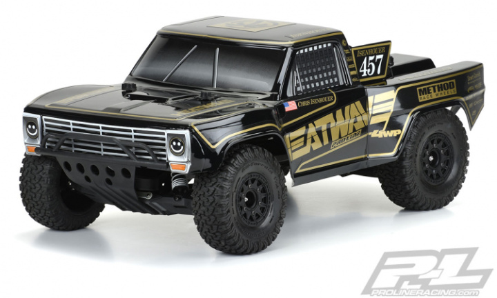 Kaross 1967 Ford F-100 Race Truck Heatwave Edition Tough-Color (Svart/Klippt) Slash i gruppen Katalog / Fabrikat / P / Pro-Line / Karosser SC hos Minicars Hobby Distribution AB (PL3551-18)