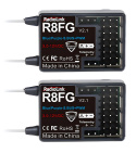 RC8X RC Sändare med 2x R8FG Receiver