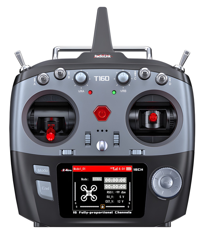 T16D Mode-2 RC Sändare med 2x R16F Mottagare i gruppen Katalog / Tillbehör & Delar / Sändare / Sändare hos Minicars Hobby Distribution AB (RLT16DM2-1)
