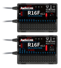 T16D Mode-2 RC Sändare med 2x R16F Mottagare