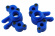 Axle Carriers Blue (Pair) Traxxas 1/16