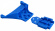 Bulkhead Front Blue Slash 4x4(LCG), Rustler 4x4(Short Batt)
