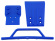 Bumper & Skid Plates Front Blue Slash 4x4