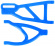 Suspension Arms Rear Blue (Pair) Revo 3.3, E-Revo(Old)