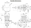 FG-11A 11cc 4-takts Bensinmotor