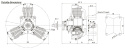 FG-60R3 60cc 4-takts 3-cyl Stjärnmotor Bensin