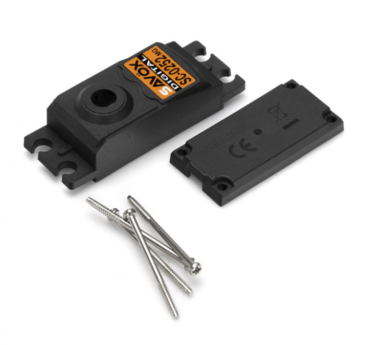 Servohus SC-0252MG i gruppen Katalog / Fabrikat / S / Savöx / Servohus hos Minicars Hobby Distribution AB (SAV-CASESC0252MG)