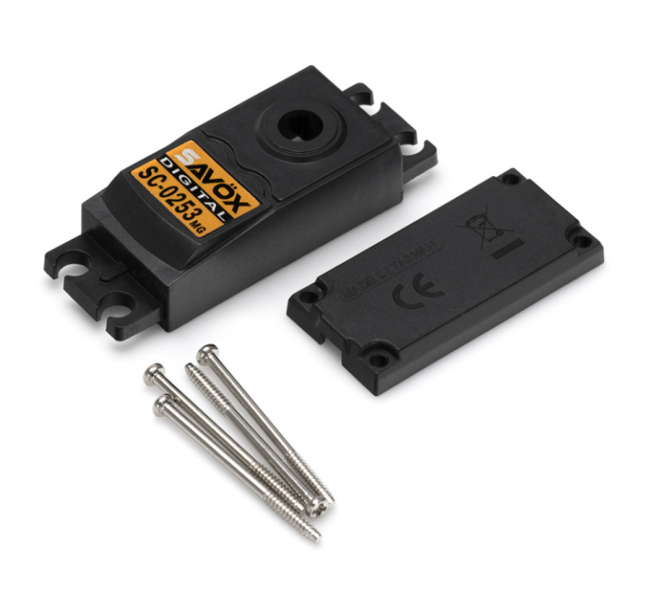 Servohus SC-0253MG i gruppen Katalog / Fabrikat / S / Savöx / Servohus hos Minicars Hobby Distribution AB (SAV-CASESC0253MG)