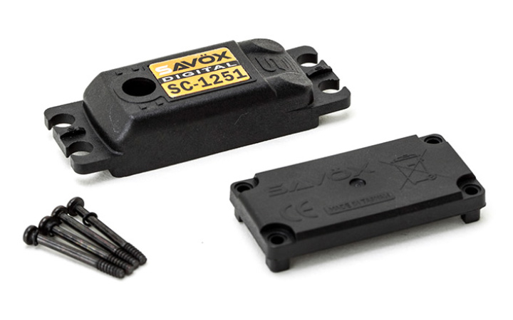 Servohus SC-1251MG i gruppen Katalog / Fabrikat / S / Savöx / Servohus hos Minicars Hobby Distribution AB (SAV-CASESC1251MG)