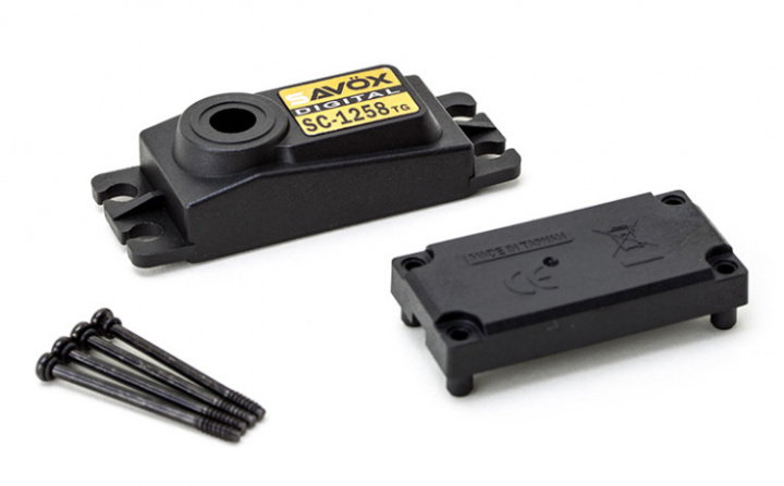 Servohus SC-1258TG i gruppen Katalog / Fabrikat / S / Savöx / Servohus hos Minicars Hobby Distribution AB (SAV-CASESC1258TG)