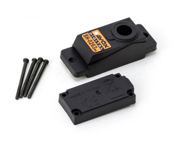 Servohus SH-0263MG i gruppen Katalog / Fabrikat / S / Savöx / Servohus hos Minicars Hobby Distribution AB (SAV-CASESH0263MG)