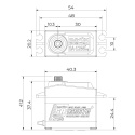 SA-1256TG Plus Servo 20Kg 0,15s Alu Coreless Titandrev