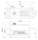 SB-2267SG Servo 25Kg 0.08s HV Alu Brushless Lågt Ståldrev