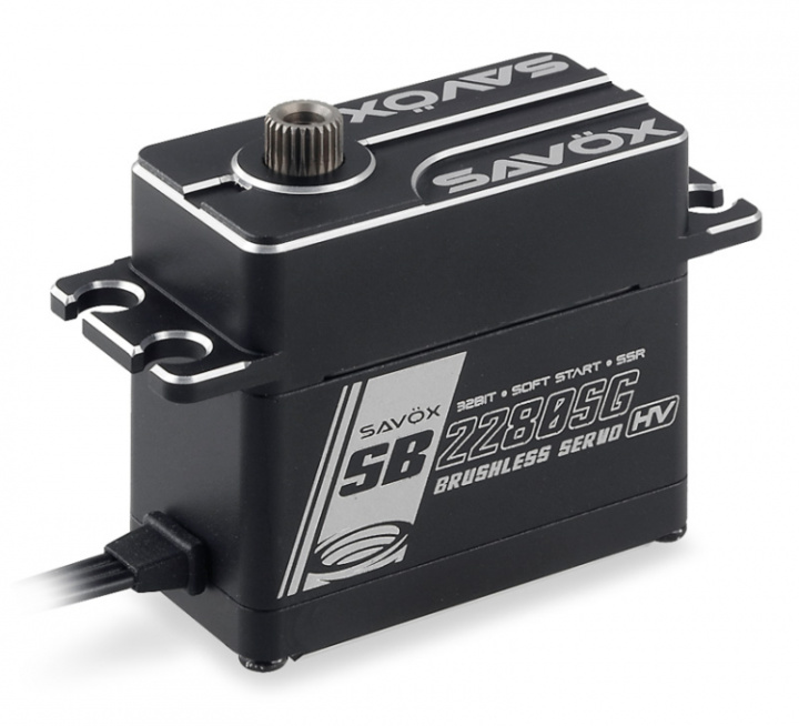 SB-2280SG Servo 50Kg 0,14s HV Alu Brushless i gruppen Katalog / Fabrikat / S / Savöx / Servo hos Minicars Hobby Distribution AB (SAV-SB2280SG)