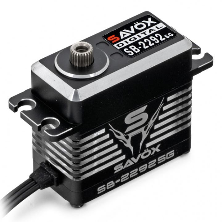 SB-2292SG Servo 50Kg 0.055s 8.4V Alu Brushless Ståldrev i gruppen Katalog / Fabrikat / S / Savöx / Servo hos Minicars Hobby Distribution AB (SAV-SB2292SG)