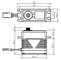 SB-2292SG Servo 50Kg 0.055s 8.4V Alu Brushless Ståldrev