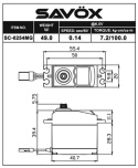 SC-0254MG Plus Servo 7,2Kg 0,14s Metalldrev