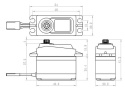 SC-1256TG Plus Servo 20Kg 0,15s Alu Coreless Titandrev