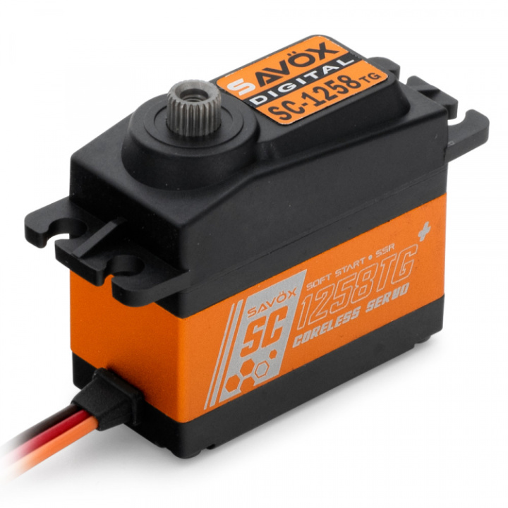 SC-1258TG Plus Servo 12Kg 0,08s Alu Coreless Titandrev i gruppen Katalog / Fabrikat / S / Savöx / Servo hos Minicars Hobby Distribution AB (SAV-SC1258TGPLUS)