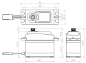 SC-1258TG Servo 12Kg 0,08s Alu Coreless Titandrev*
