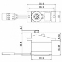 SH-0253 Plus Servo 2,2Kg 0,09s Alu Mikro