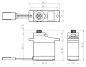 SH-0255MG Plus Servo 3,9Kg 0,13s Alu Metalldrev Mikro