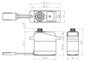 SH-0263MG Plus Servo 2,2Kg 0,10s Alu Metalldrev Mikro