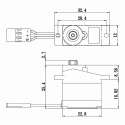 SH-0350MG Plus Servo 2.6Kg 0.16s Alu Mikro