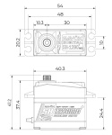 SH-1290MG Plus Servo 5Kg 0,05s Alu Coreless Metalldrev