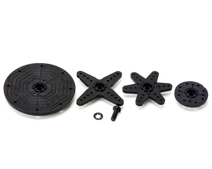 Servoarmar Set Standard Plast med Skruv för Plastdrev 25T i gruppen Katalog / Fabrikat / S / Savöx / Servoarmar hos Minicars Hobby Distribution AB (SAV-SH20P)