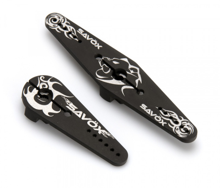 Servoarmar Set (2st) Alu High Torque 25T i gruppen Katalog / Fabrikat / S / Savöx / Servoarmar hos Minicars Hobby Distribution AB (SAV-SH80)