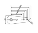 Servoarm Enkel Alu High Torque 25T