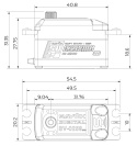 SV-0258MG Servo 8Kg 0,11s HV Metal Gear Low Profile