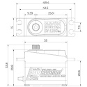 SV-1250MG Plus Servo 8Kg 0,095s HV Alu Coreless Metalldrev Mini