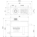 SV-1261MG Servo 20Kg 0,095s HV Alu Coreless Metalldrev Mini