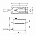 SV-1280SG Servo 50Kg 0.14s HV Alu Coreless Ståldrev