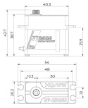 SV-1281SG Servo 60Kg 0.14s HV Alu Coreless Ståldrev