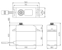 SW-0231MG Plus Servo 25Kg 0,15s Metalldrev WP
