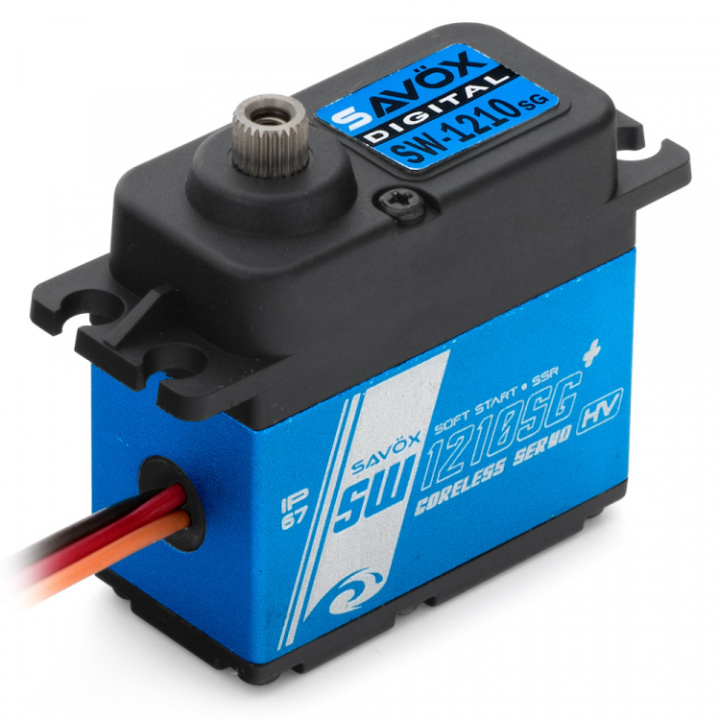 SW-1210SG Plus Servo 32Kg 0,13s HV Alu Coreless Ståldrev WP i gruppen Katalog / Fabrikat / S / Savöx / Servo hos Minicars Hobby Distribution AB (SAV-SW1210SGPLUS)