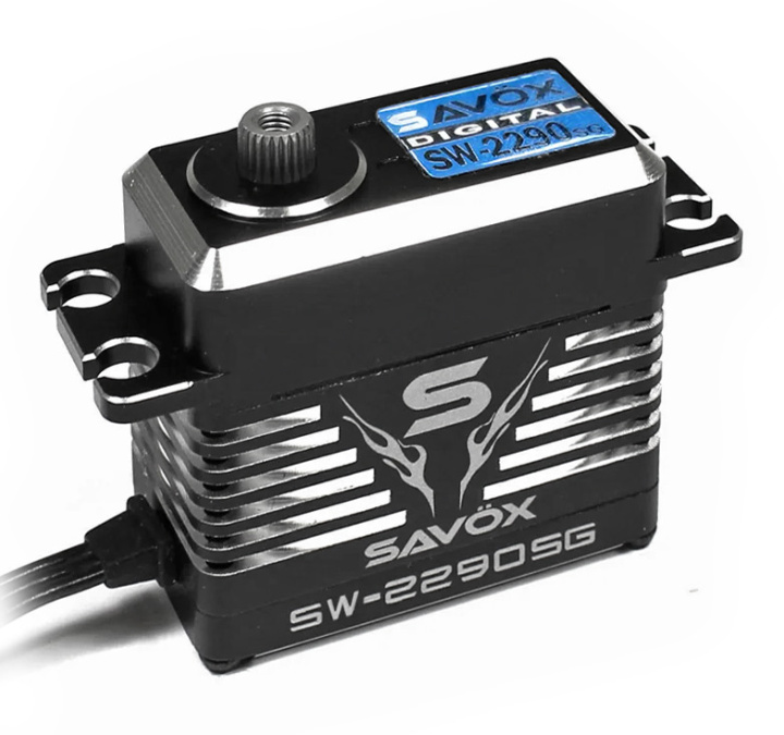 SW-2290SG Servo 70Kg 0,11s HV Alu Brushless Ståldrev WP i gruppen Katalog / Fabrikat / S / Savöx / Servo hos Minicars Hobby Distribution AB (SAV-SW2290SG)