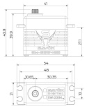 SW-2294SG Crawler Servo 75Kg 4S Powered Alu Brushless Ståldrev WP