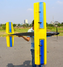 Kwik Fly MK3 Yellow Pattern 160cm 46-55 GP/EP ARF