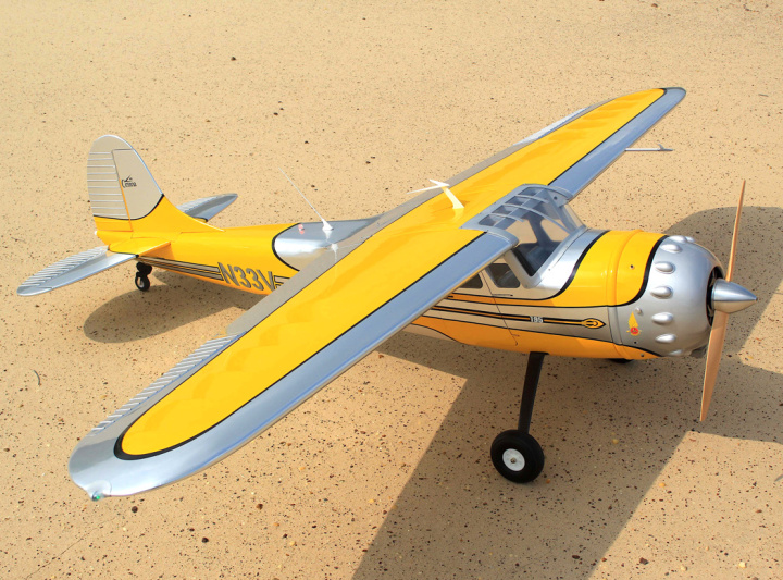 Cessna 195 229cm 35-50cc Gas ARF Gul/Silver i gruppen Katalog / Fabrikat / S / Seagull / Flygplan hos Minicars Hobby Distribution AB (SEA409)