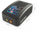 SkyRC e430 laddare LiPo/LiFe 2-4S, 30W  240VAC