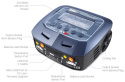 SkyRC D100-V2 Dubbelladdare 2x100W 240VAC/12DC*