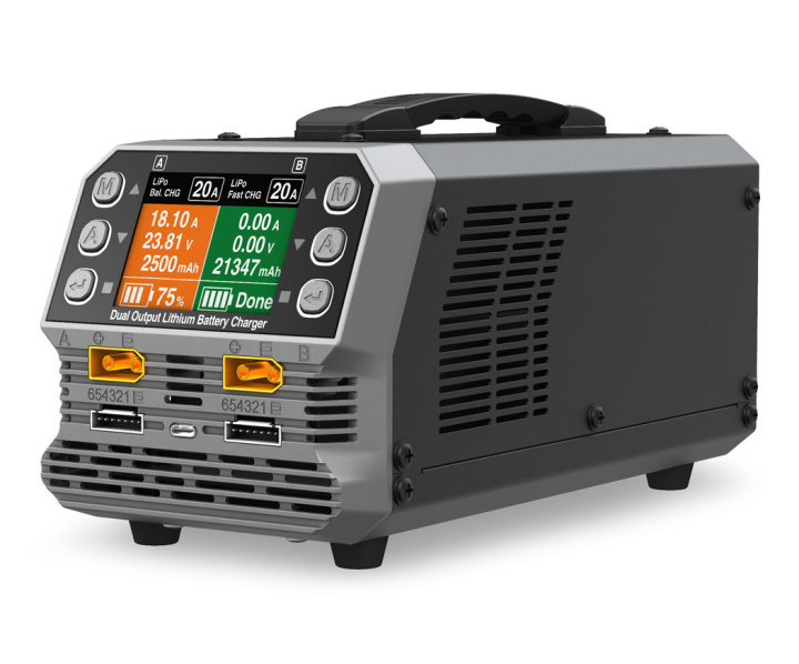 SkyRC PC1080neo 6S Dual-Charger 2x540W LiPo/LiHV in der Gruppe Katalog / Hersteller / S / SkyRC / Chargers & Power Supply bei Minicars Hobby Distribution AB (SK100220-03)